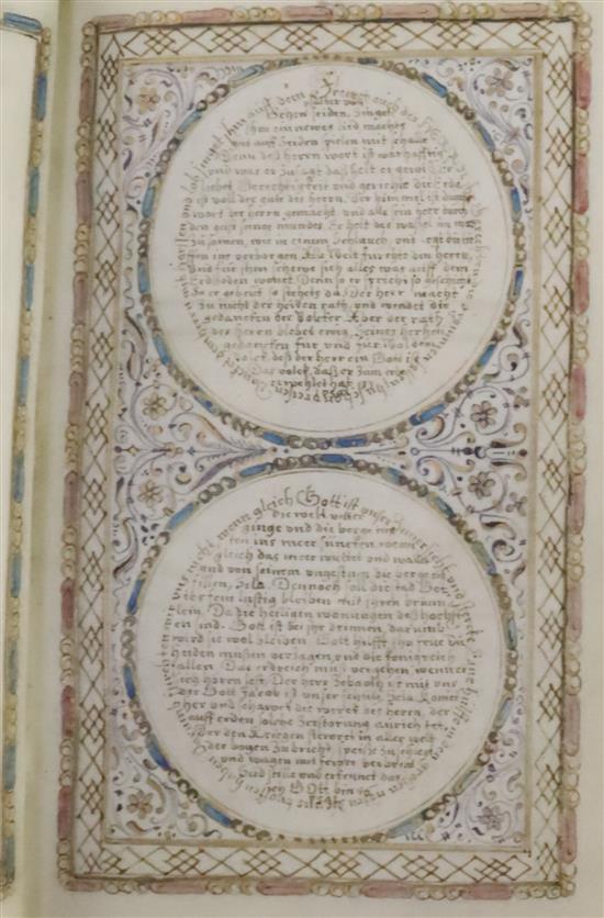 Johannes Kirchring the Younger. Psalter in the German translation of Martin Luther. A calligraphic manuscript on vellum and paper